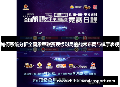 如何系统分析全国象甲联赛顶级对局的战术布局与棋手表现 如何系统分析全国象甲联赛顶级对局的战术布局与棋手表现